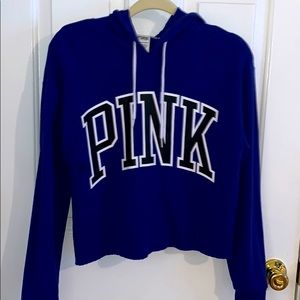 Pink..crop hoodie.